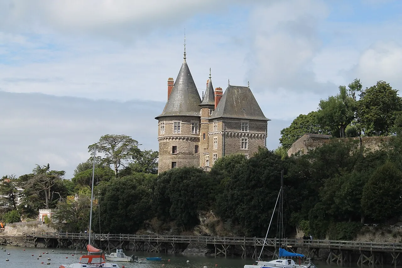 Château de Pornic vu depuis le port